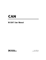 Предварительный просмотр 1 страницы National Instruments NI-CAN User Manual