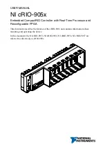 Preview for 1 page of National Instruments NI cRIO-905x Series User Manual