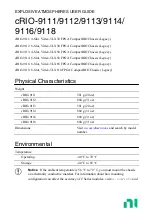 National Instruments NI cRIO-9111 User Manual preview