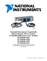 Preview for 1 page of National Instruments NI EDIDS-2400 Series User Manual