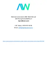 Preview for 1 page of National Instruments NI MID-7602 User Manual And Specifications