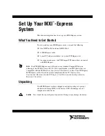 Preview for 1 page of National Instruments NI PCIe-8360 Setup