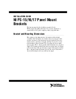 Preview for 1 page of National Instruments NI PS-15 Installation Manual