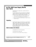 Preview for 1 page of National Instruments NI PXI-1006 User Manual