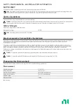 Preview for 1 page of National Instruments NI PXI-2567 Safety, Environmental, And Regulatory Information