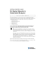 Preview for 2 page of National Instruments NI PXI-6541 Getting Started Manual