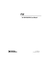 Предварительный просмотр 1 страницы National Instruments NI PXI-8185 User Manual