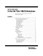 Preview for 1 page of National Instruments NI PXIe-1062Q Installation Manual