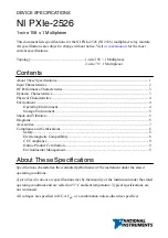 Preview for 2 page of National Instruments NI PXIe-2526 Manual