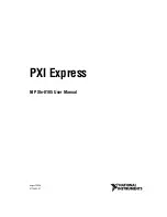 Предварительный просмотр 1 страницы National Instruments NI PXIe-8105 User Manual