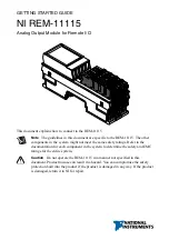 Preview for 1 page of National Instruments NI REM-11115 Getting Started Manual