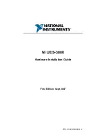 National Instruments NI UES-3880 Hardware Installation Manual preview