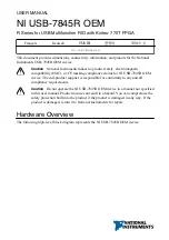 National Instruments NI USB-7845R User Manual preview