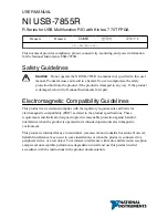 Preview for 2 page of National Instruments NI USB-7855R User Manual