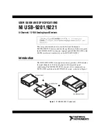 Предварительный просмотр 1 страницы National Instruments NI USB-9201 User Manual And Specifications