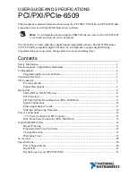 National Instruments PCI-6509 User Manual preview