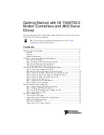 Preview for 2 page of National Instruments PCI-7354 Getting Started