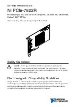 National Instruments PCIe-7822R Getting Started Manual preview