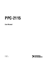 Предварительный просмотр 1 страницы National Instruments PPC-2115 User Manual