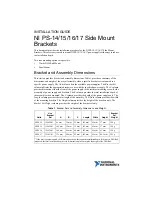 Предварительный просмотр 1 страницы National Instruments PS-15 Quick Start Manual