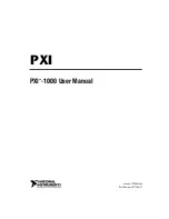 Предварительный просмотр 2 страницы National Instruments PXI-1000 User Manual