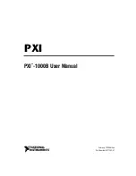 Preview for 1 page of National Instruments PXI 1000B User Manual