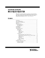 Предварительный просмотр 1 страницы National Instruments PXI-5152 Calibration Procedure