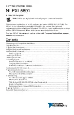 Preview for 1 page of National Instruments PXI-5691 Getting Started Manual