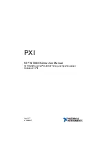 Предварительный просмотр 1 страницы National Instruments PXI-6683 Series User Manual