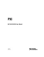 Предварительный просмотр 1 страницы National Instruments PXI-8101 User Manual