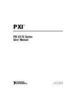 National Instruments PXI-8170 Series User Manual предпросмотр