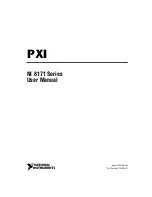 Предварительный просмотр 1 страницы National Instruments PXI NI 8171 Series User Manual