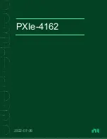 Предварительный просмотр 1 страницы National Instruments PXIe-4162 Manual