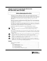 Preview for 1 page of National Instruments PXIe-4353 Installation Manual