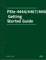 Preview for 1 page of National Instruments PXIe-4466 Getting Started Manual