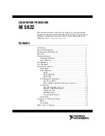 Предварительный просмотр 1 страницы National Instruments PXIe-5622 Calibration Procedure