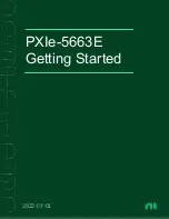 Предварительный просмотр 1 страницы National Instruments PXIe-5663E Getting Started