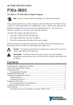 Preview for 2 page of National Instruments PXIe-5665 Getting Started Manual