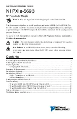 Предварительный просмотр 2 страницы National Instruments PXIe-5693 Getting Started Manual