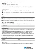 National Instruments PXIe-5764 Safety, Environmental, And Regulatory Information preview