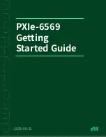 National Instruments PXIe-6569 Getting Started Manual preview