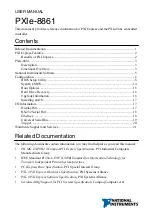 National Instruments PXIe-8861 User Manual предпросмотр