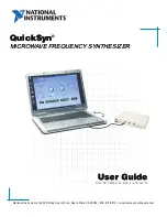 National Instruments QuickSyn FSW-0010, QuickSyn FSW-0020 User Manual предпросмотр