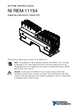 Preview for 1 page of National Instruments REM-11154 Getting Started Manual