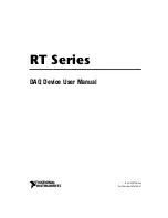 National Instruments RT Series User Manual предпросмотр