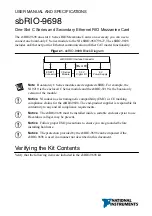 National Instruments sbRIO-9698 User Manual предпросмотр