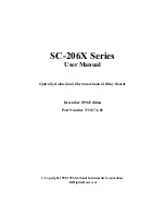 Предварительный просмотр 1 страницы National Instruments SC-206X Series User Manual