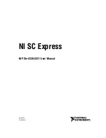 Предварительный просмотр 1 страницы National Instruments SC Express PXIe-4331 User Manual