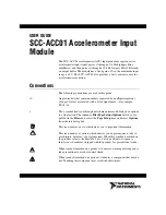 National Instruments SCC-ACC01 User Manual preview