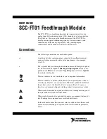 National Instruments SCC-FT01 User Manual preview